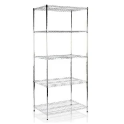 Étagère pour charge lourde Meuble de rangement Himalaya Chromé 4 Étages 200 x 90 x 45 cm, Charge Max 750 kg - Floordirekt