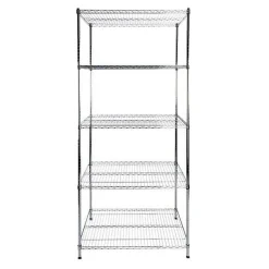 Étagère pour charge lourde Meuble de rangement Himalaya Chromé 4/5 Étages 90 x 45 x 160 cm, Charge Max 750 kg - Floordirekt