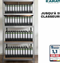 Étagère pour charge lourde, 220 x 90 x 60 cm, Charge Max : 875 kg