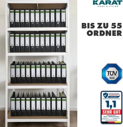 Étagère pour charge lourde 5 Étages Blanc 180 x 90 x 60 cm, Charge Max : 875 kg