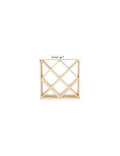 étagère Rangebouteilles En Pin Massif Module Losange Superposable /