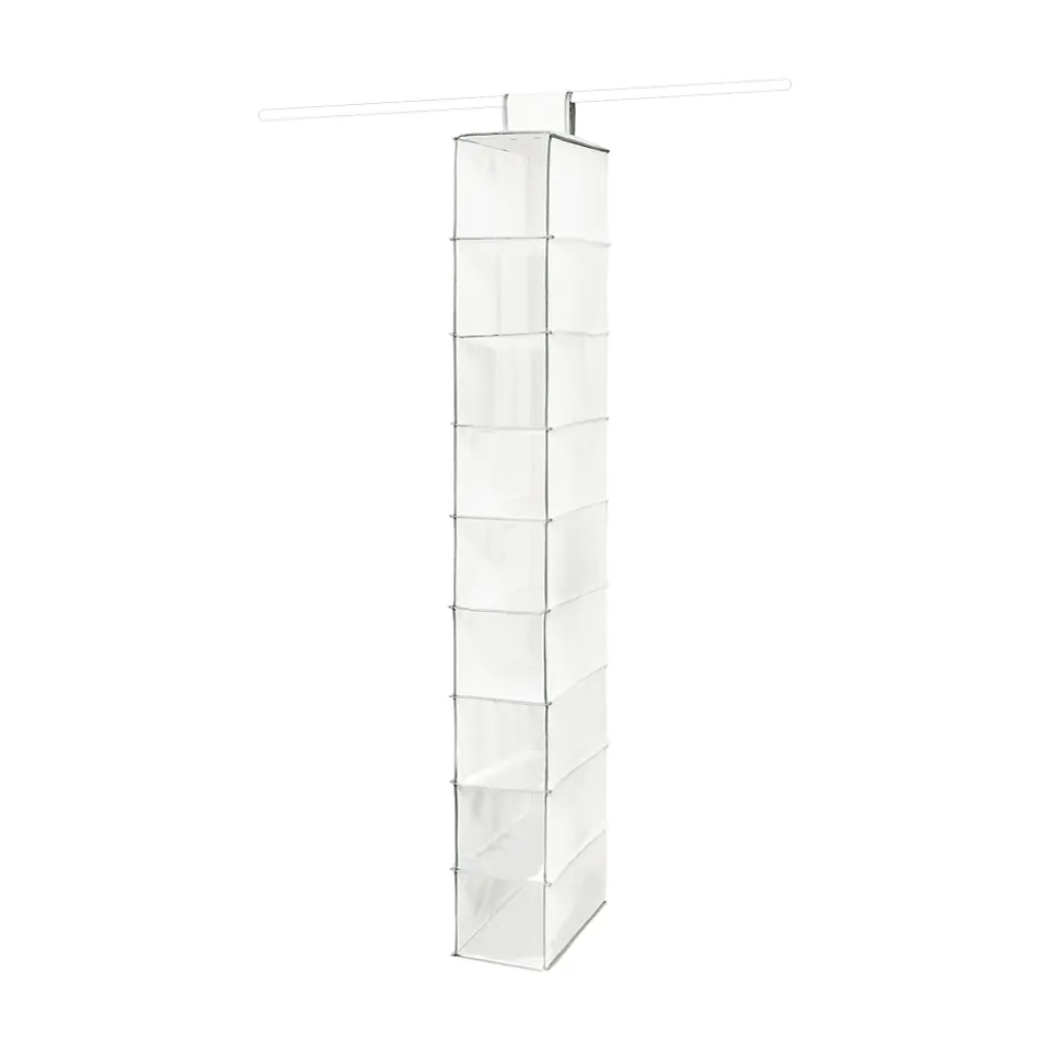 Étagère souple pour chaussures Compactor Neotex blanc 9 compartiments H. 100,5 cm