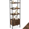 Étagère style industriel avec des pieds en plastique réglables en hauteur