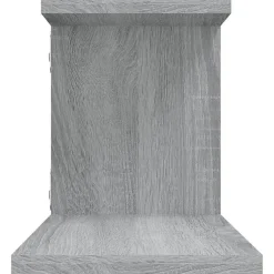 Étagère TV murale Sonoma gris 125x18x23 cm Bois d ingénierie
