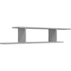Étagère TV murale Sonoma gris 125x18x23 cm Bois d ingénierie