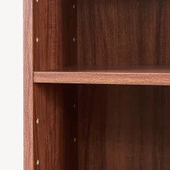 Étagère Tynset 187 x 20 x 17 cm effet noyer en.casa