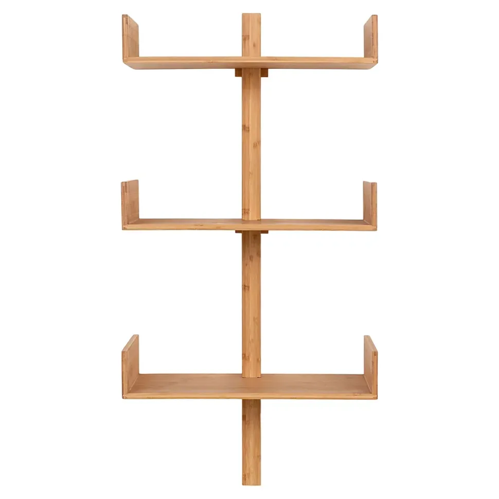 Étagère Villa en Bambou Naturel - Étagère Murale Élégante 50x102 cm