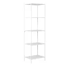 Étagère Vita - Étagère moderne avec 5 niveaux en cadre blanc 51x35x170 cm