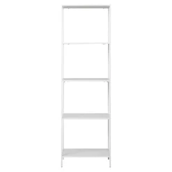 Étagère Vita - Étagère moderne avec 5 niveaux en cadre blanc 51x35x170 cm