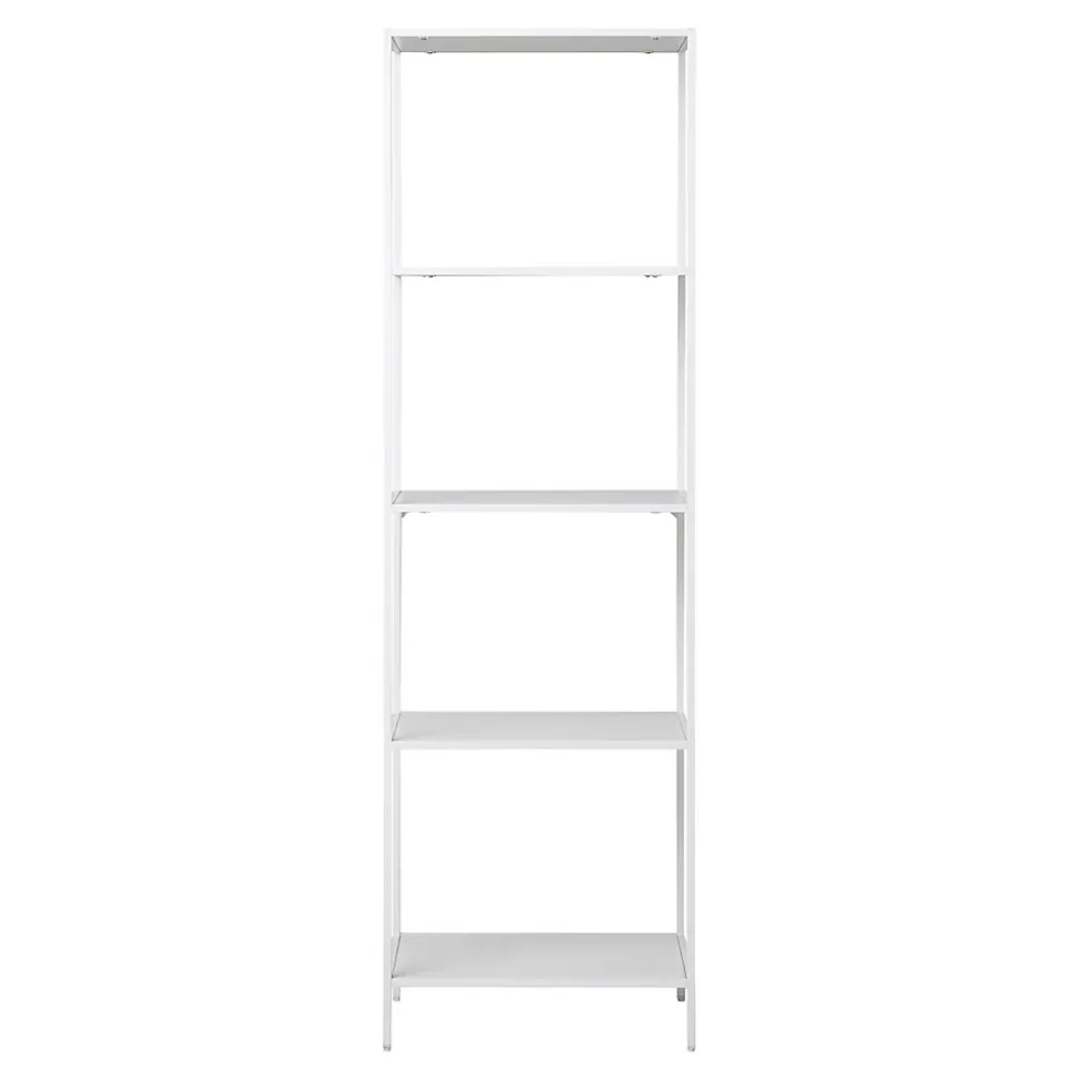 Étagère Vita - Étagère moderne avec 5 niveaux en cadre blanc 51x35x170 cm