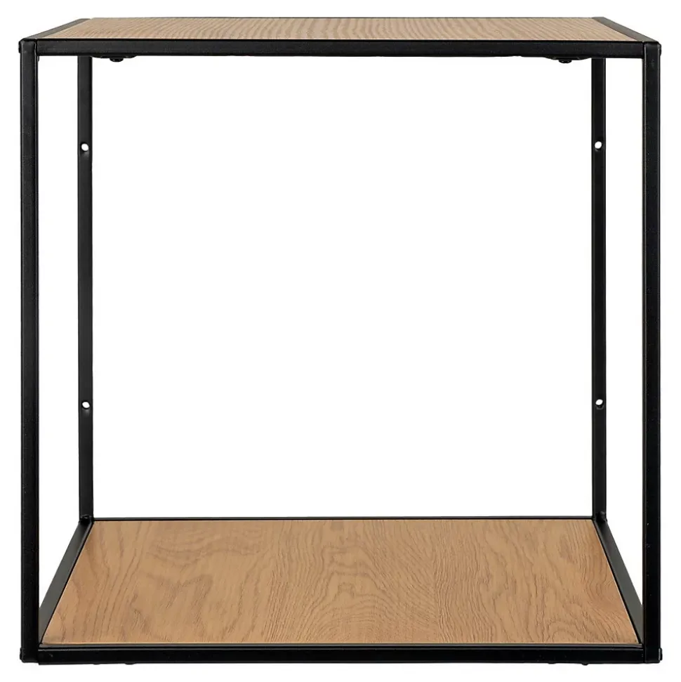 Étagère Vita, Marron, Métal, 36x36x36 cm, Seven Design