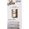 Étagères colonne 3 cases Effet chêne naturel Mix N' Modul - 5Five