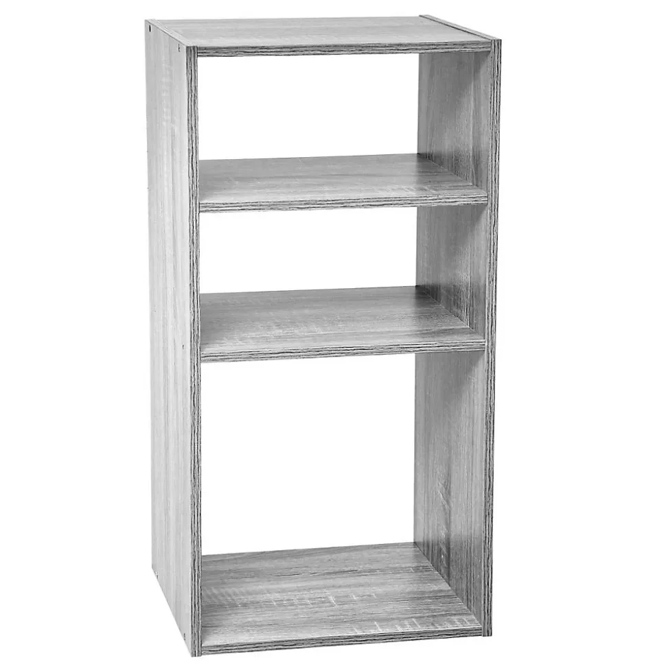 Étagères colonne 3 cases Effet chêne gris Mix N' Modul - 5Five