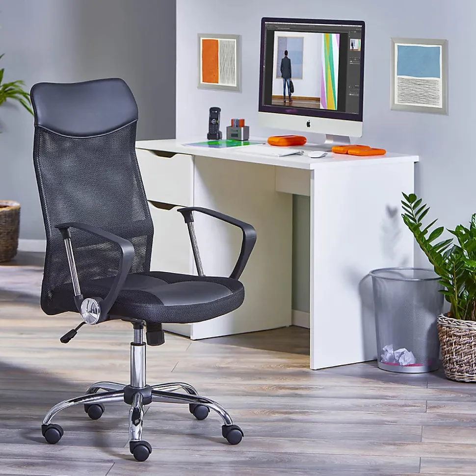 TECHNO - Fauteuil de Bureau sur Roulettes Noir