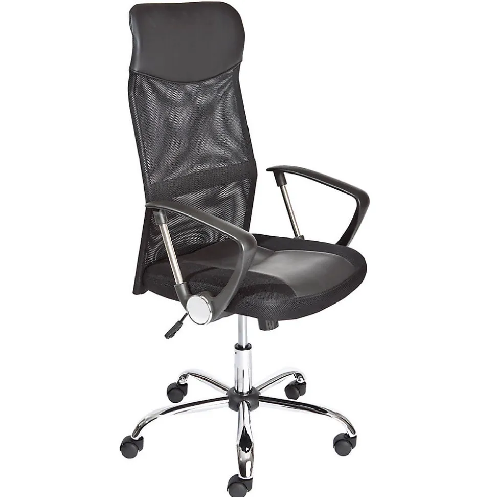 TECHNO - Fauteuil de Bureau sur Roulettes Noir