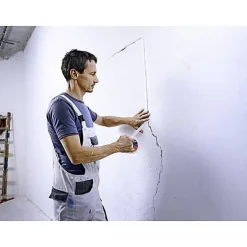 tesa 60101 Ruban adhésif toile en fibre de verre blanc 10 cm x 45 m - pour joints intérieurs