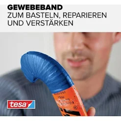 tesa Extra Power Ruban adhésif toile9 bleu 38 mm x 2,75 m - 56343-00036-03