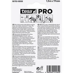 tesa Mounting PRO Ultra Strong 66792-00000-00 Ruban de montage double-face blanc 1,5 m x 19 mm