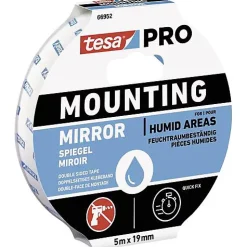 tesa PRO Mounting Ruban adhésif double-face mousse 5 m x 19 mm blanc 66952-00001-00