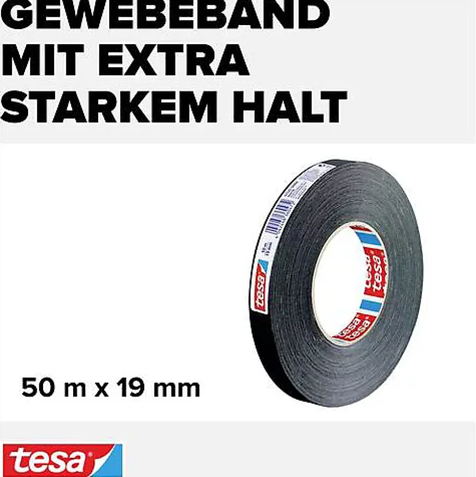 tesa Ruban adhtoilé 57230-00000-02 noir - 50 m x 19 mm