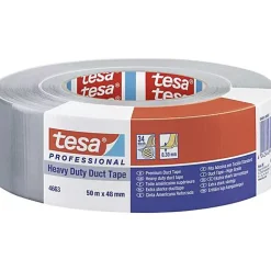 tesa STRONG 04663-00007-02 Ruban adhésif toile9 48 mm x 50 m argent