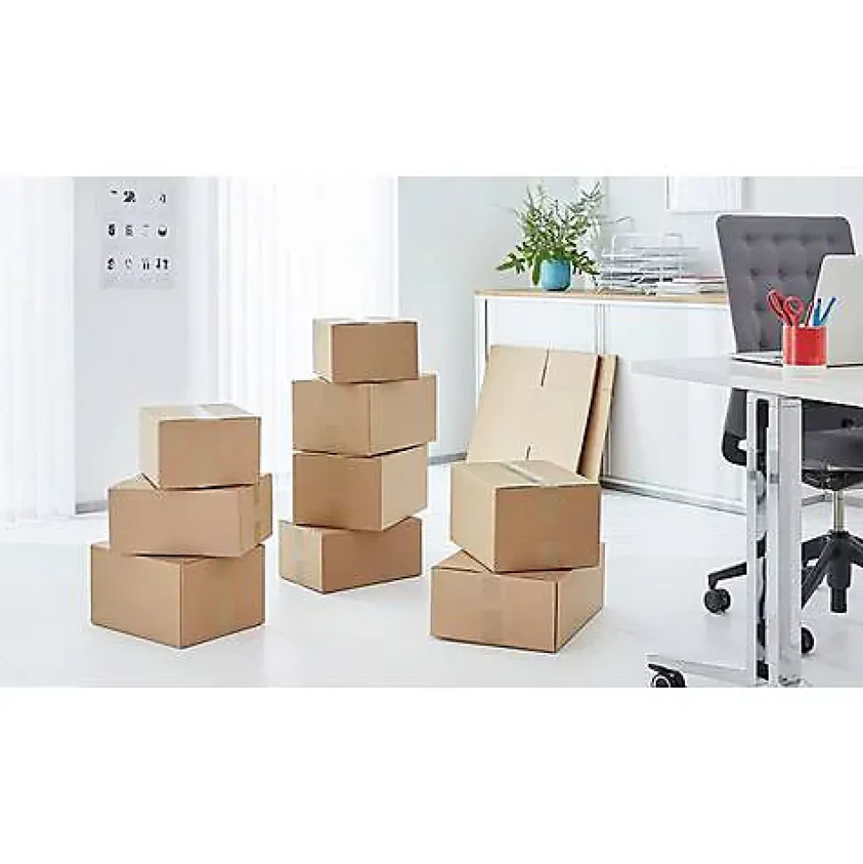 tesa tesapack 64014 lot de 6 rubans adhésifs d'emballage marron 66 m x 50 mm
