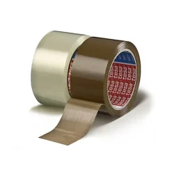 tesa tesapack 64014 lot de 6 rubans adhésifs d'emballage marron 66 m x 50 mm