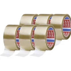 tesa tesapack PP 4195 Ruban adhésif d'emballage transparent 6 x 66 m x 50 mm