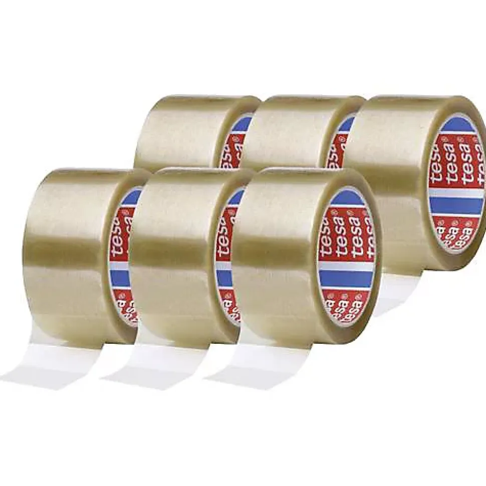 tesa tesapack PP 4195 Ruban adhésif d'emballage transparent 6 x 66 m x 50 mm