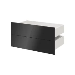 Tiroir anthracite brillant GoodHome Atomia H. 18,5 x L. 74,4 x P. 39 cm vendu par 2