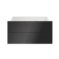 Tiroir anthracite brillant GoodHome Atomia H. 18,5 x L. 74,4 x P. 50 cm vendu par 2