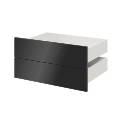 Tiroir anthracite brillant GoodHome Atomia H. 18,5 x L. 74,4 x P. 50 cm vendu par 2