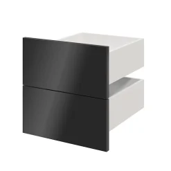 Tiroir anthracite brillant GoodHome Atomia H. 18,5 x L. 37,2 x P. 39 cm vendu par 2
