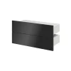 Tiroir anthracite brillant GoodHome Atomia H. 18,5 x L. 74,4 x P. 30 cm vendu par 2