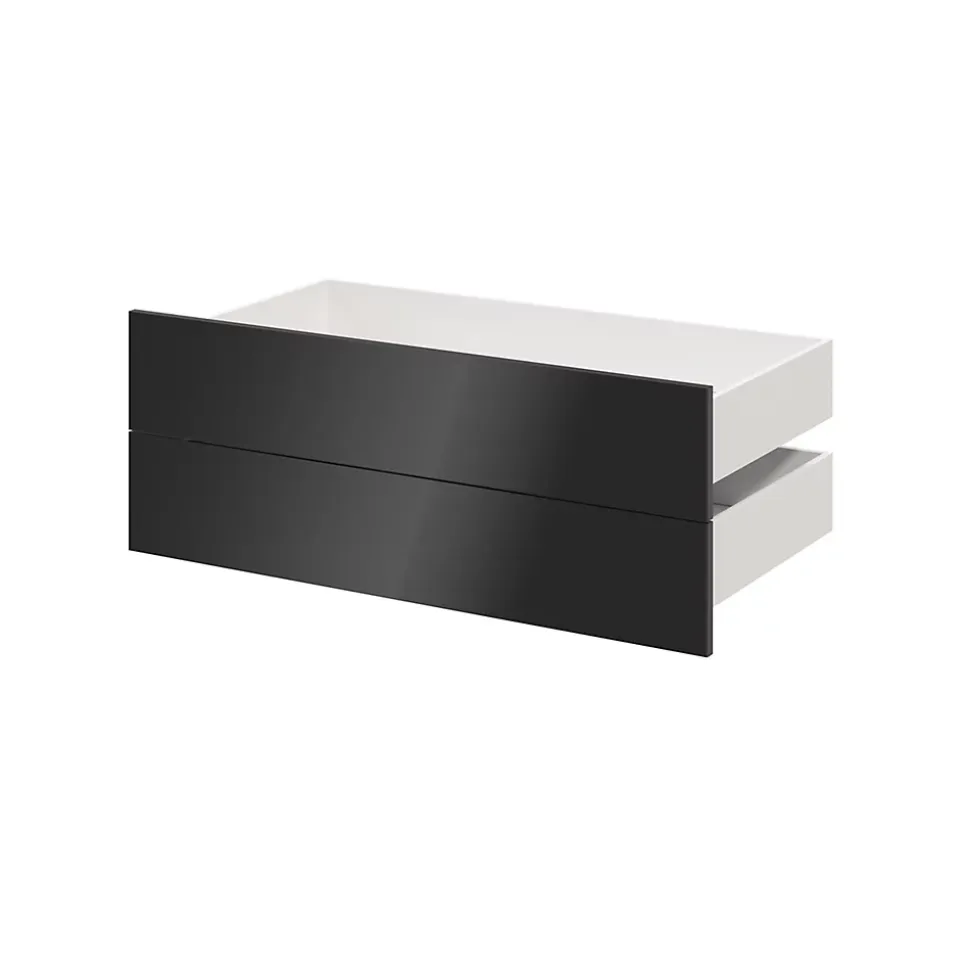 Tiroir anthracite brillant GoodHome Atomia H. 18,5 x L. 99,7 x P. 50 cm vendu par 2