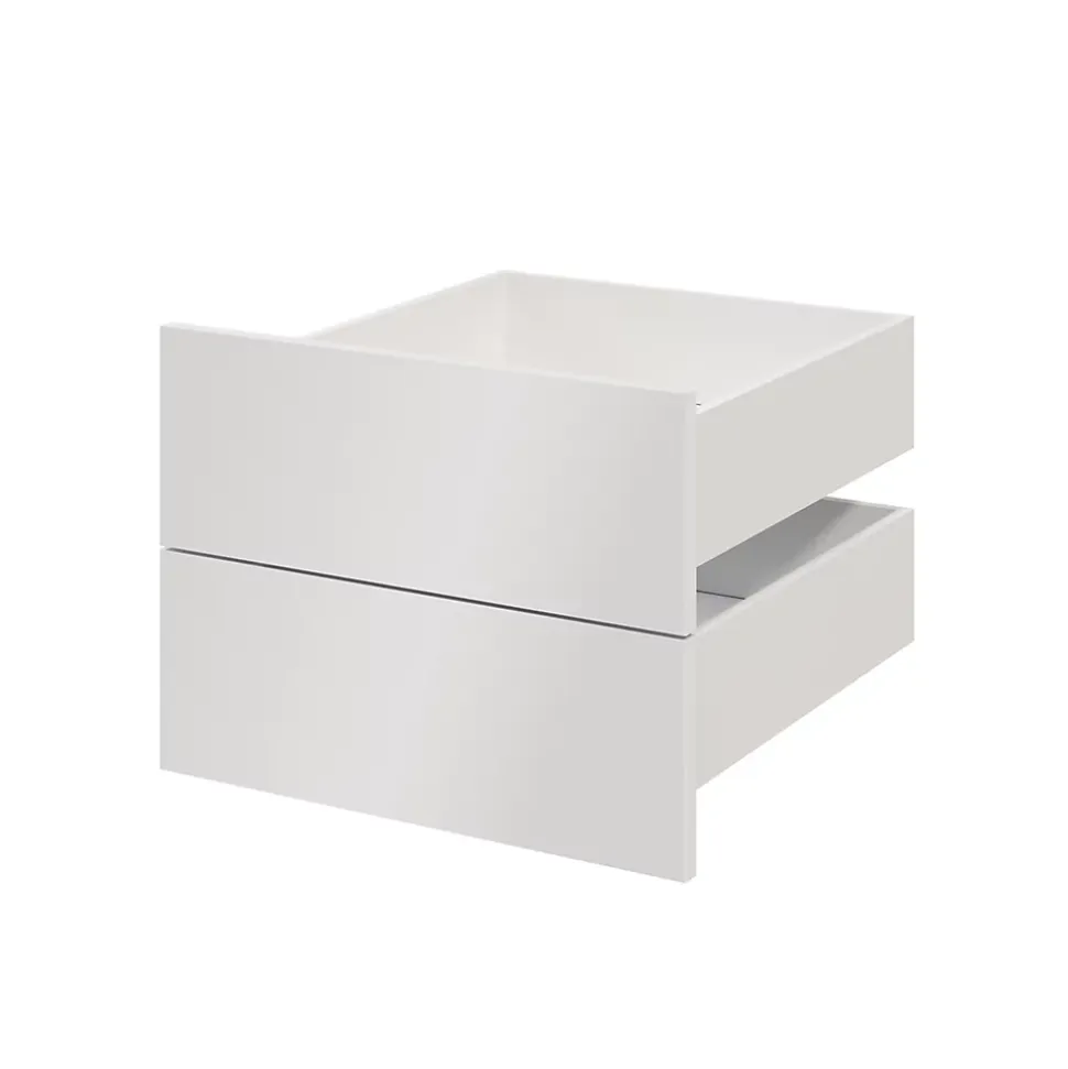 Tiroir blanc brillant GoodHome Atomia H. 18,5 x L. 49,7 x P. 50 cm vendu par 2