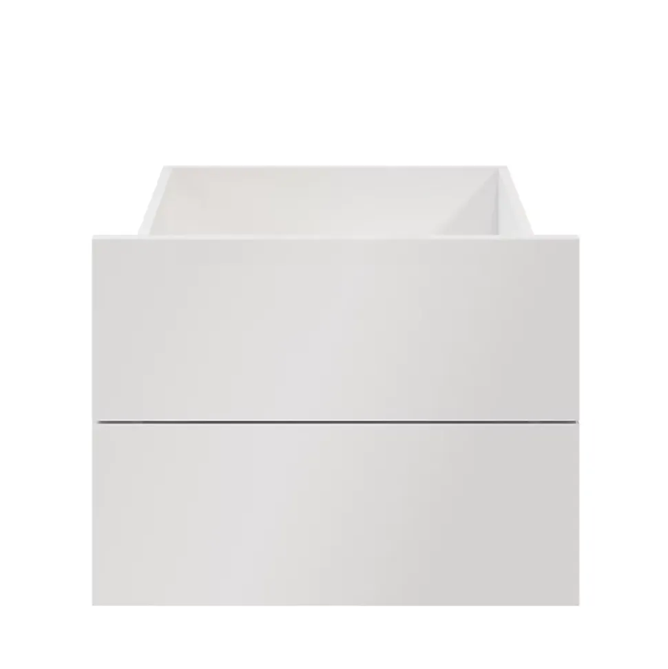Tiroir blanc brillant GoodHome Atomia H. 18,5 x L. 49,7 x P. 50 cm vendu par 2