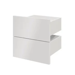 Tiroir blanc brillant GoodHome Atomia H. 18,5 x L. 37,2 x P. 30 cm vendu par 2