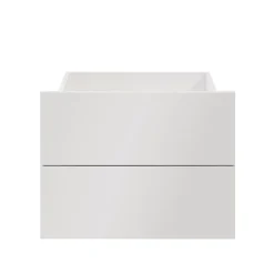 Tiroir blanc brillant GoodHome Atomia H. 18,5 x L. 49,7 x P. 39 cm vendu par 2
