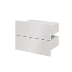 Tiroir blanc brillant GoodHome Atomia H. 18,5 x L. 49,7 x p 30 cm vendu par 2