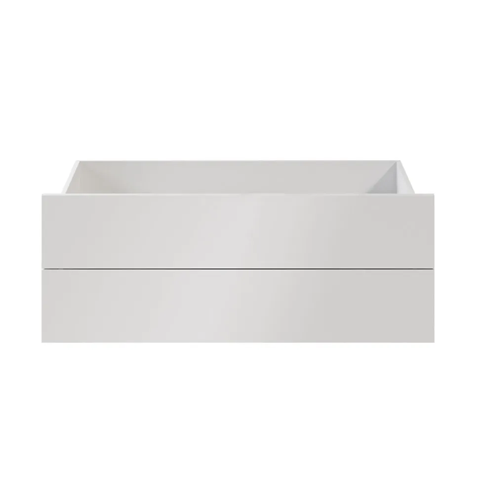 Tiroir blanc brillant GoodHome Atomia H. 18,5 x L. 99,7 x P. 50 cm vendu par 2