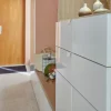 Tiroir blanc brillant GoodHome Atomia H. 18,5 x L. 74,4 x P. 39 cm vendu par 2