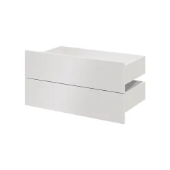 Tiroir blanc brillant GoodHome Atomia H. 18,5 x L. 74,4 x P. 39 cm vendu par 2