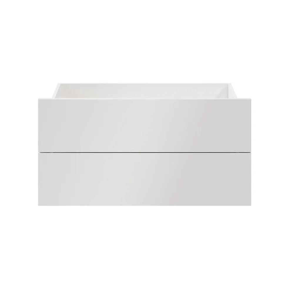 Tiroir blanc brillant GoodHome Atomia H. 18,5 x L. 74,4 x P. 39 cm vendu par 2