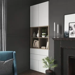 Tiroir blancs GoodHome Atomia H. 18,5 x L. 74,4 x p 30 cm vendu par 2