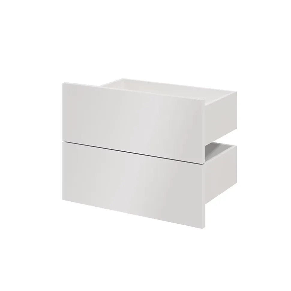 Tiroir blancs GoodHome Atomia H. 18,5 x L. 49,7 x P. 30 cm vendu par 2