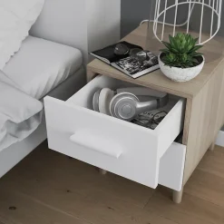 Tiroir blancs GoodHome Atomia H. 18,5 x L. 37,2 x P. 39 cm vendu par 2