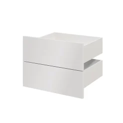 Tiroir blancs GoodHome Atomia H. 18,5 x L. 49,7 x P. 39 cm vendu par 2
