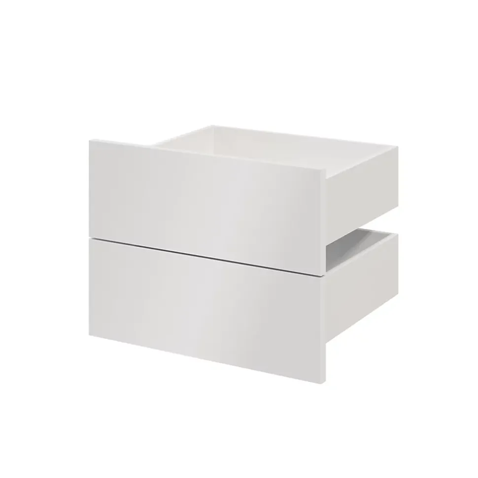 Tiroir blancs GoodHome Atomia H. 18,5 x L. 49,7 x P. 39 cm vendu par 2