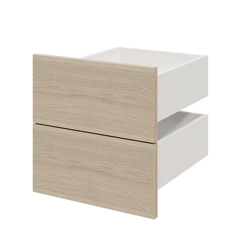 Tiroir effet chêne GoodHome Atomia H. 18,5 x L. 37,2 x P. 39 cm vendu par 2